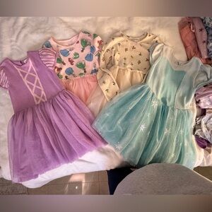 GAP Kids Dresses in Purple, Cream, and Blue